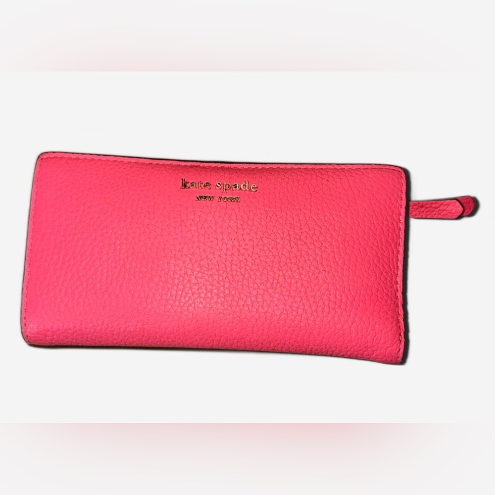 KATE SPADE Bifold Wallet | Style: Roulette Slim | Color: Coral Pink